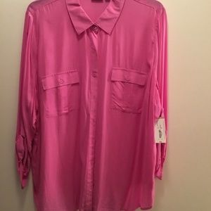 Long Sleeve Button Blouse